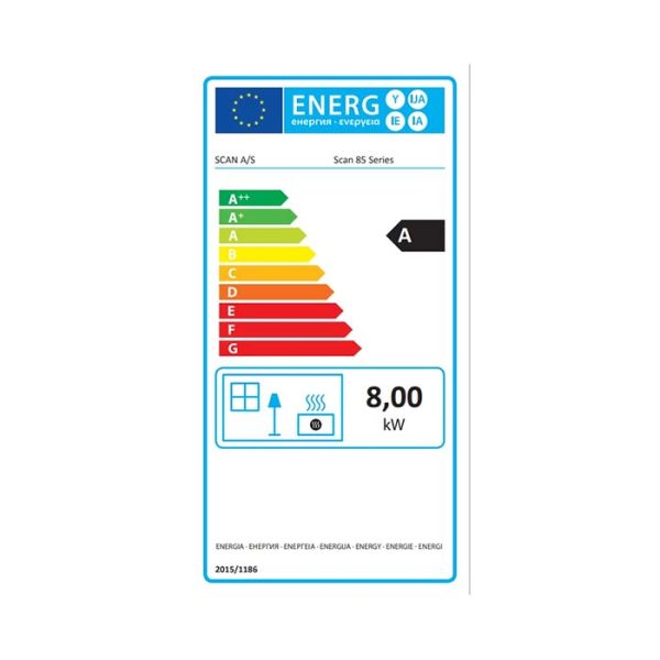 Scan 85-4 Maxi Woodburner Energy Rating