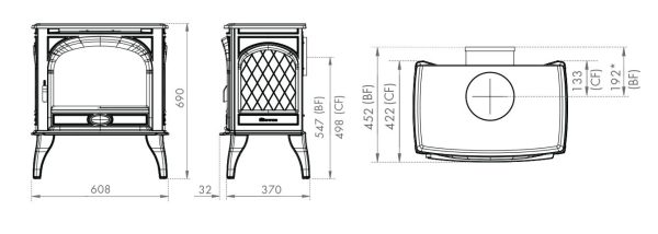 Dovre 425 Gas (Conventional Flue)