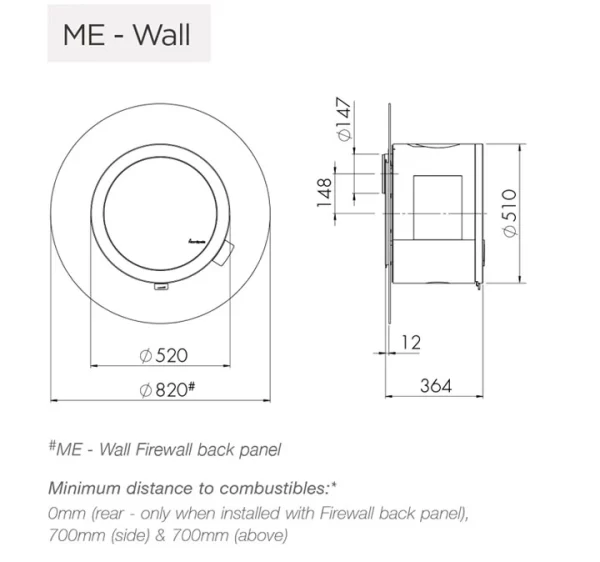 Nordpeis ME Wall With Firewall Back Panel
