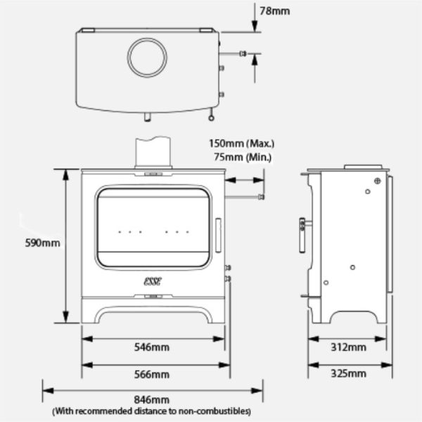 ESSE 175 F Woodburner