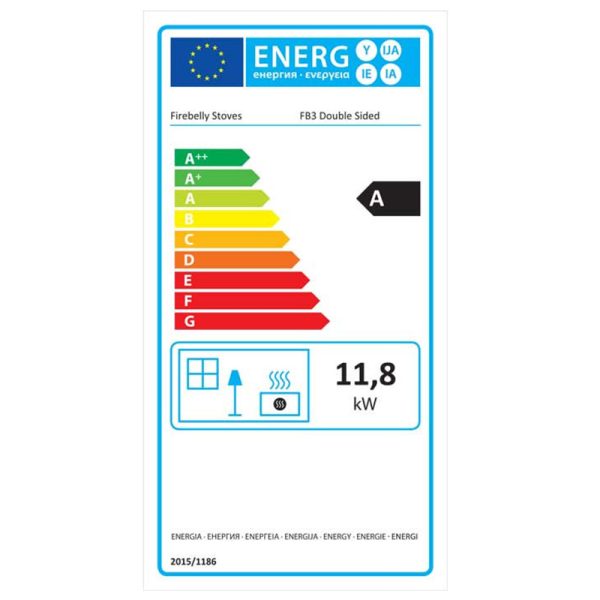 Firebelly Stoves FB3 Doublesided WoodburnerMultifuel