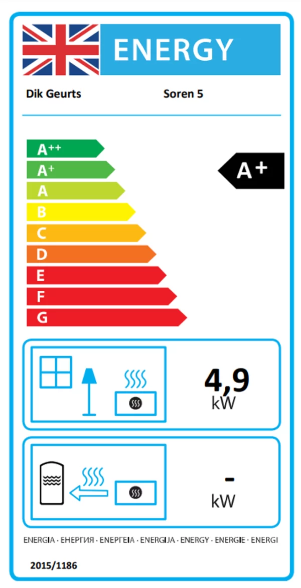 Dik Geurts Soren 5 Woodburning Stove Certificate